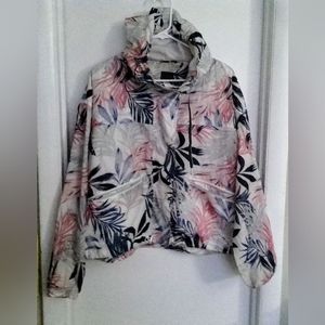 Floral windbreaker